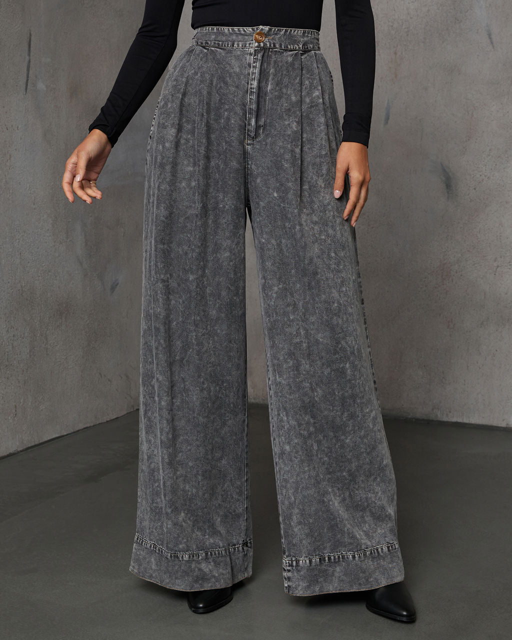 Kinslei High Rise Wide Leg Pants-Vogue Logic