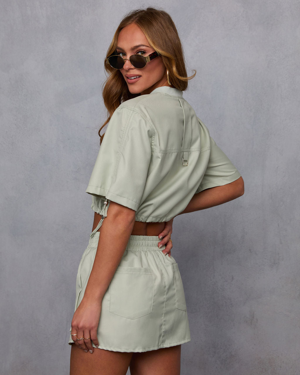 Minimal Muse Cargo Pull Cord Jacket-Vogue Logic