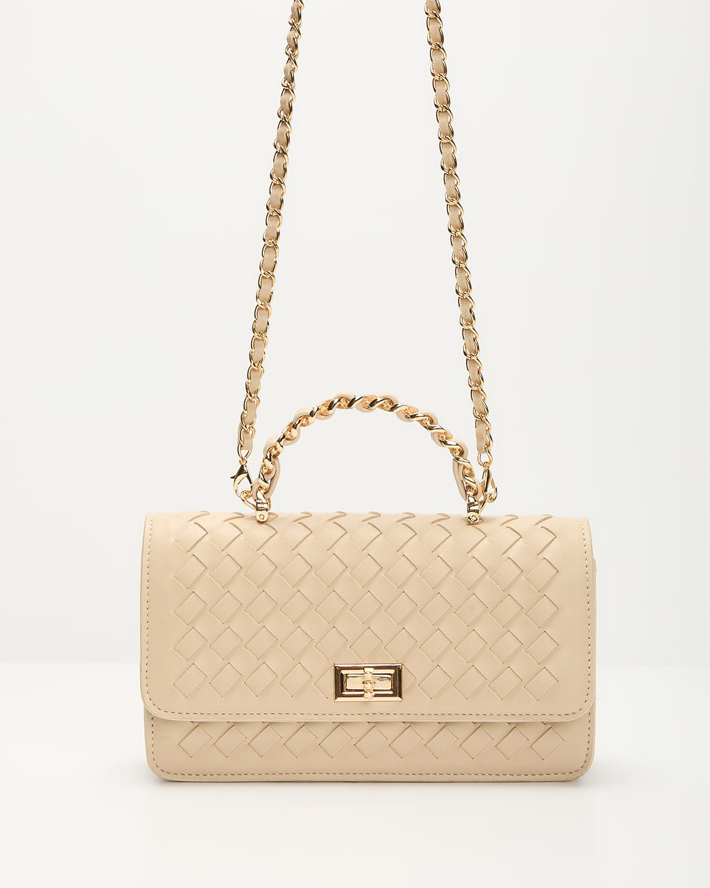 Gretta Woven Leather Crossbody Bag-Vogue Logic