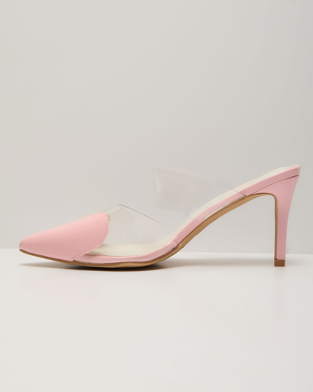 Queen Of Hearts Suede Heeled Mule-Vogue Logic