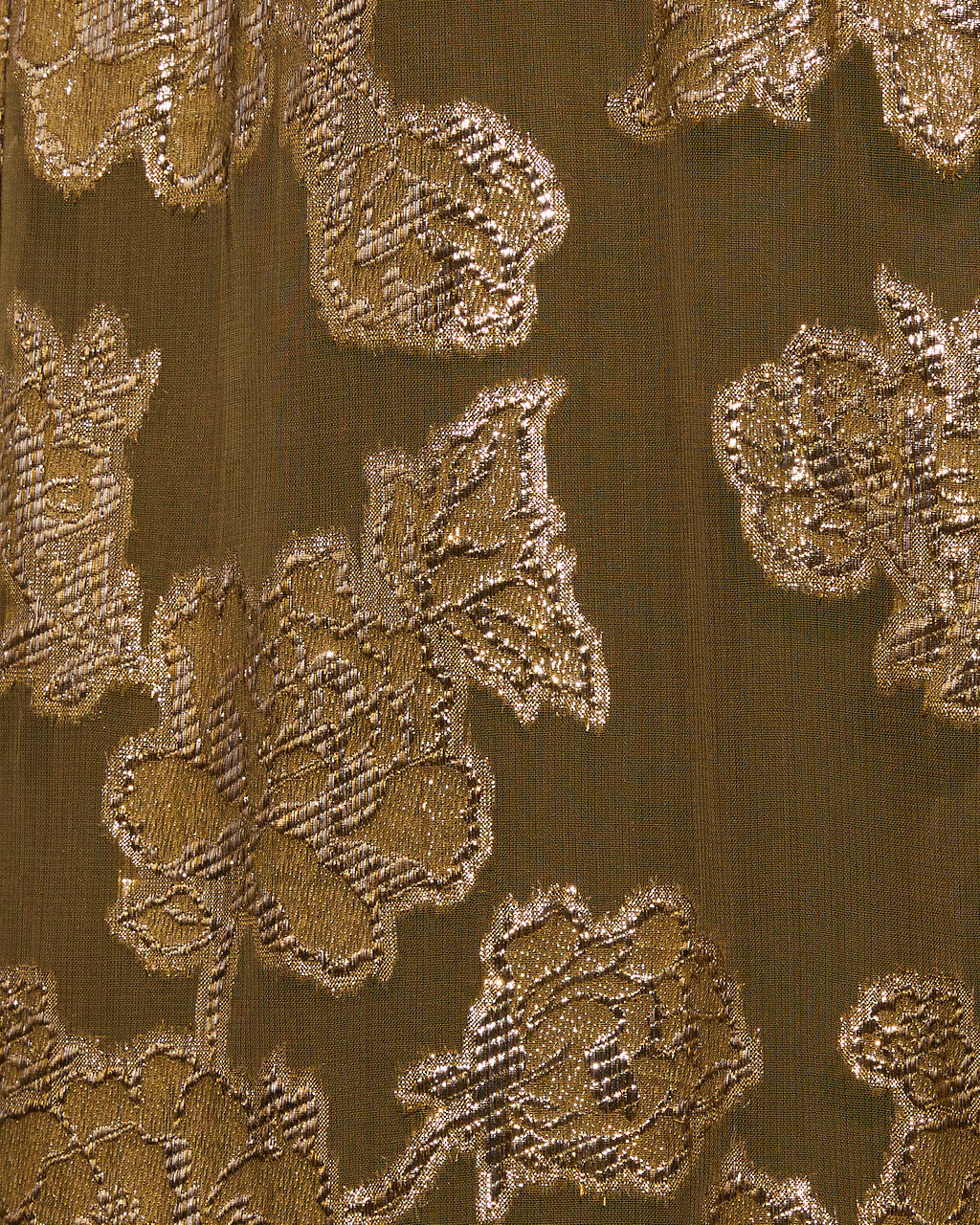 Palm Cove Floral Lurex Maxi Dress-Vogue Logic