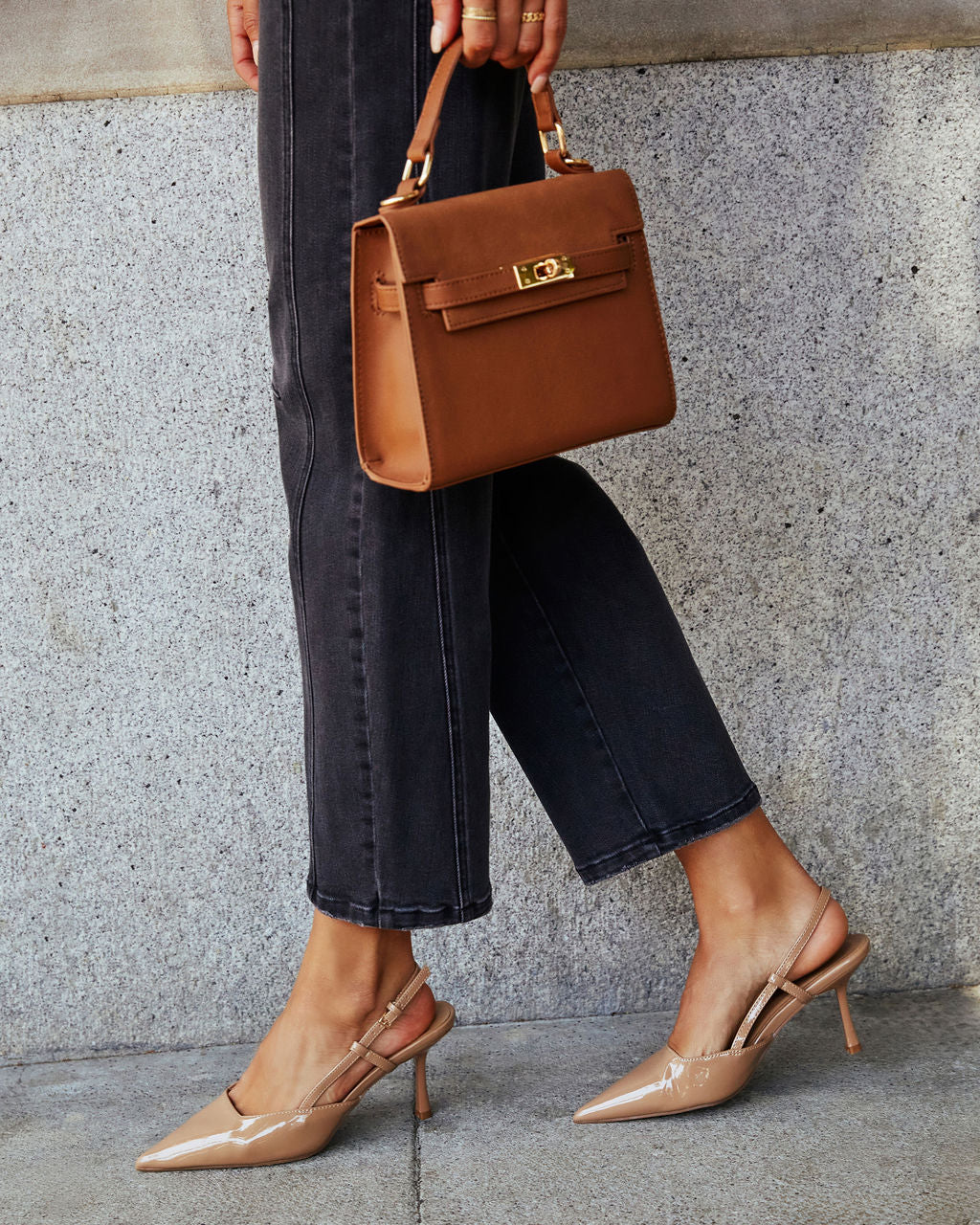 Isabel Pointed Toe Slingback Heels-Vogue Logic