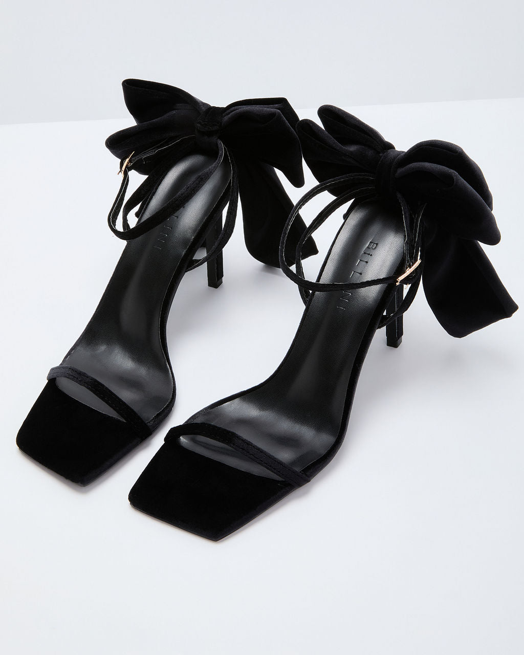 Elasia Velvet Bow Stiletto Heels-Vogue Logic