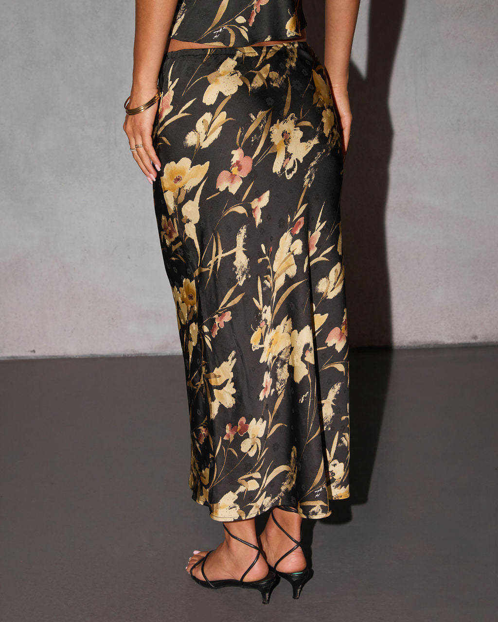 Lorei Drawstring Maxi Skirt-Vogue Logic