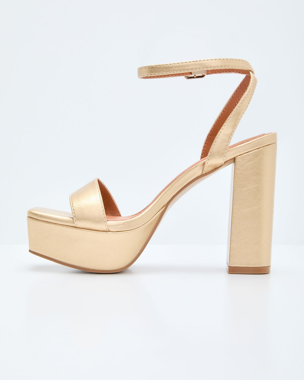 Cindria Metallic Platform Heels-Vogue Logic