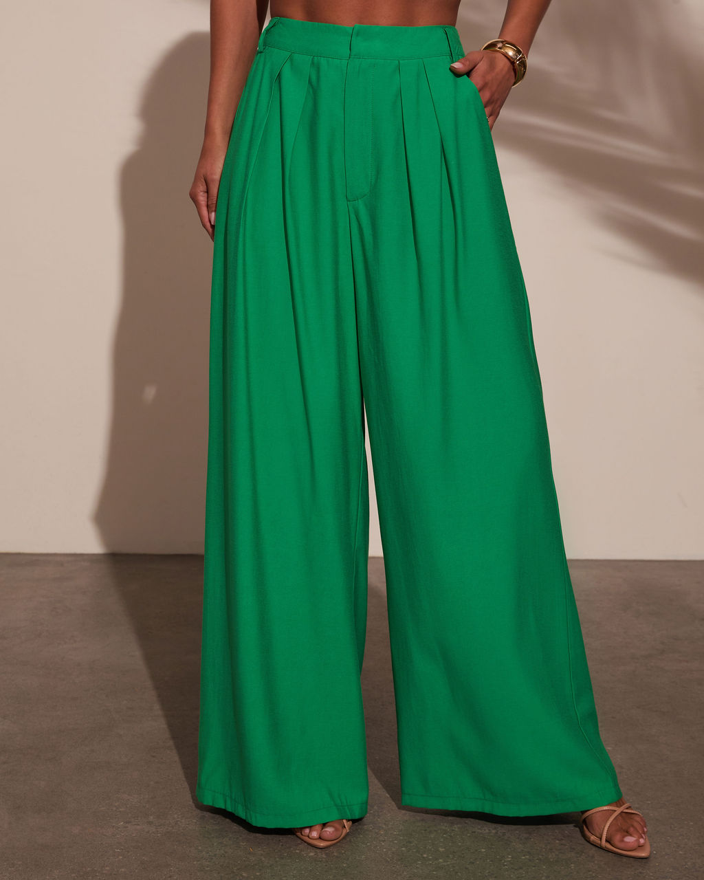 Charlie Wide Leg Trouser Pants-Vogue Logic