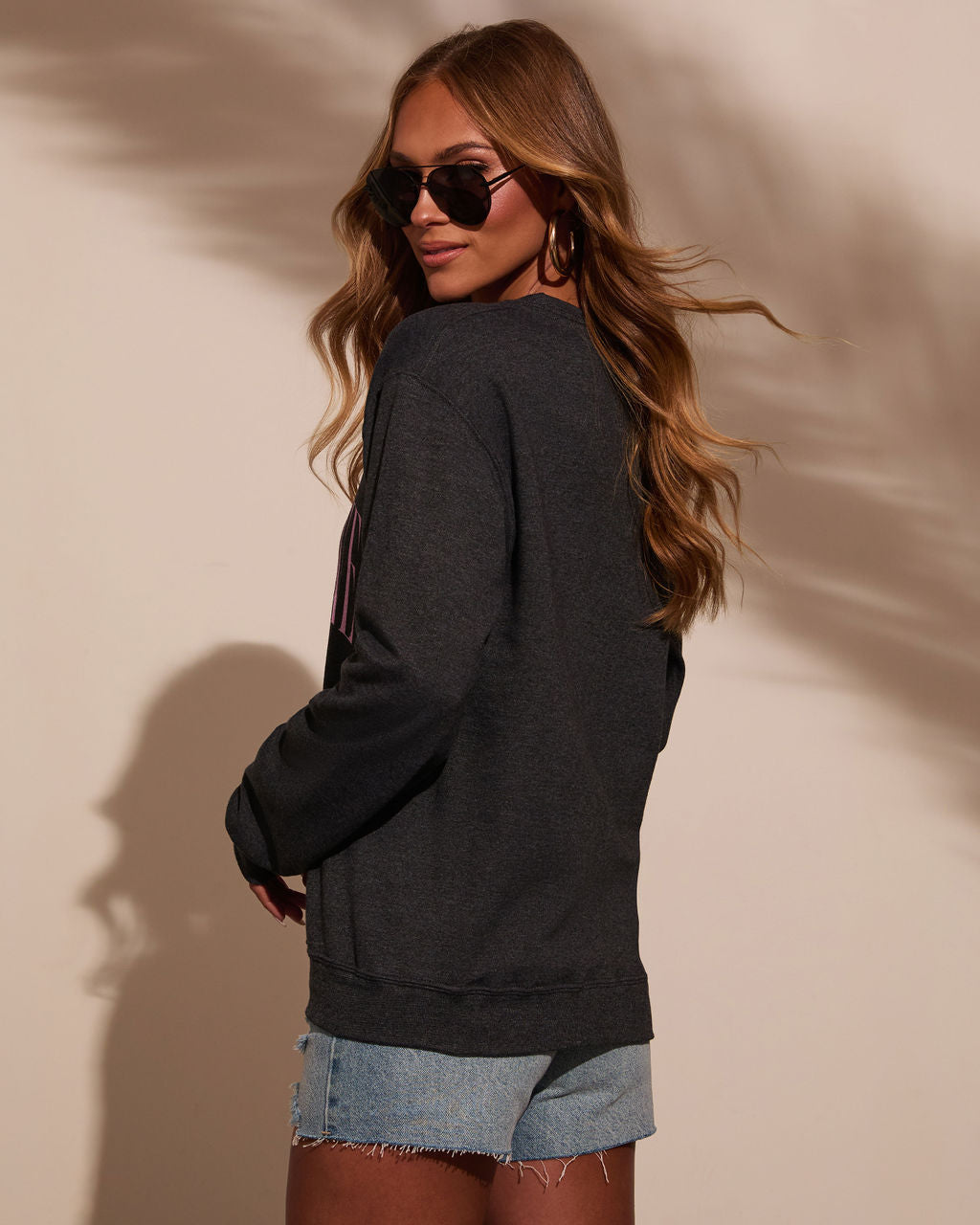 The Champagne Club Graphic Sweatshirt-Vogue Logic