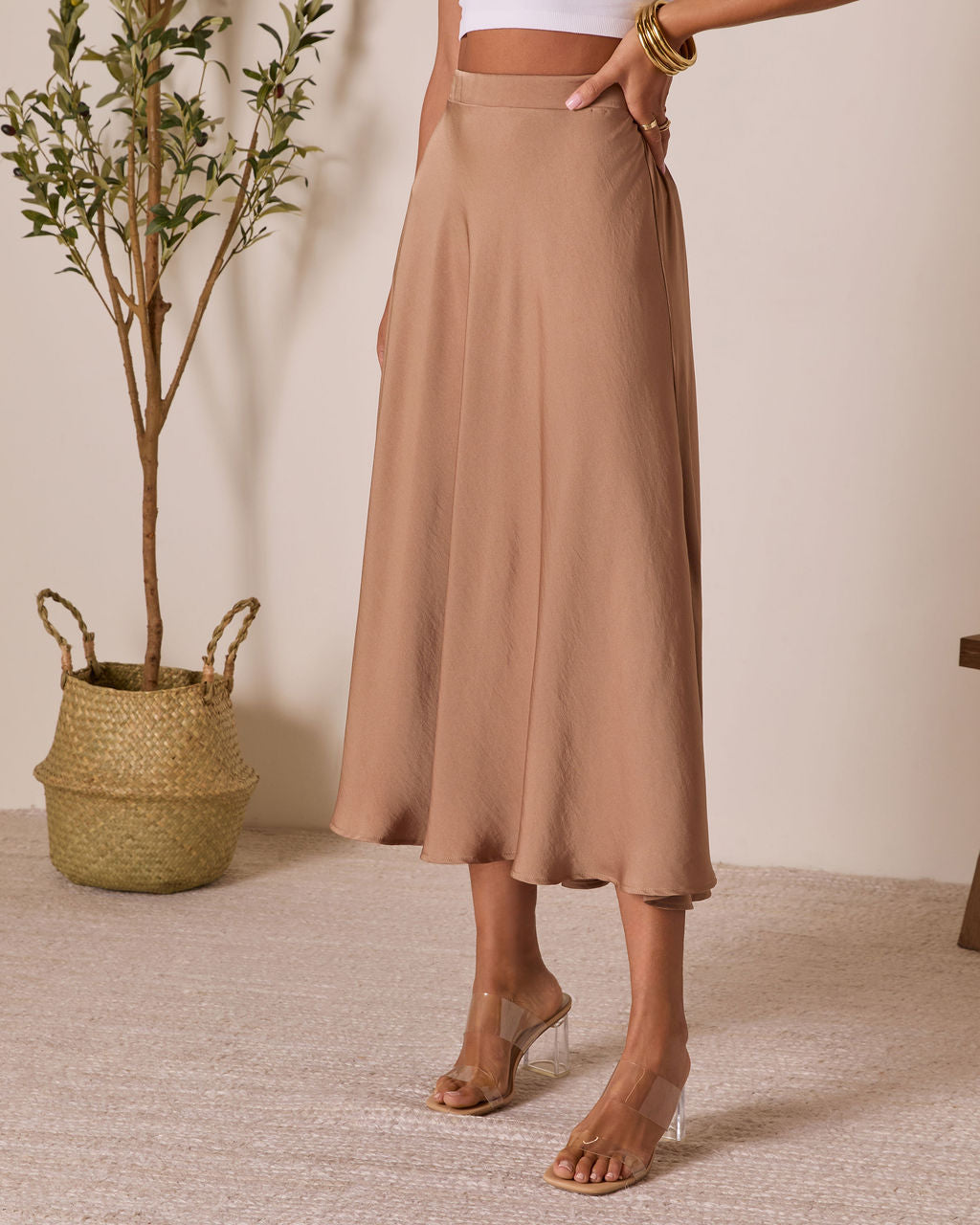 Taylie Midi Skirt-Vogue Logic