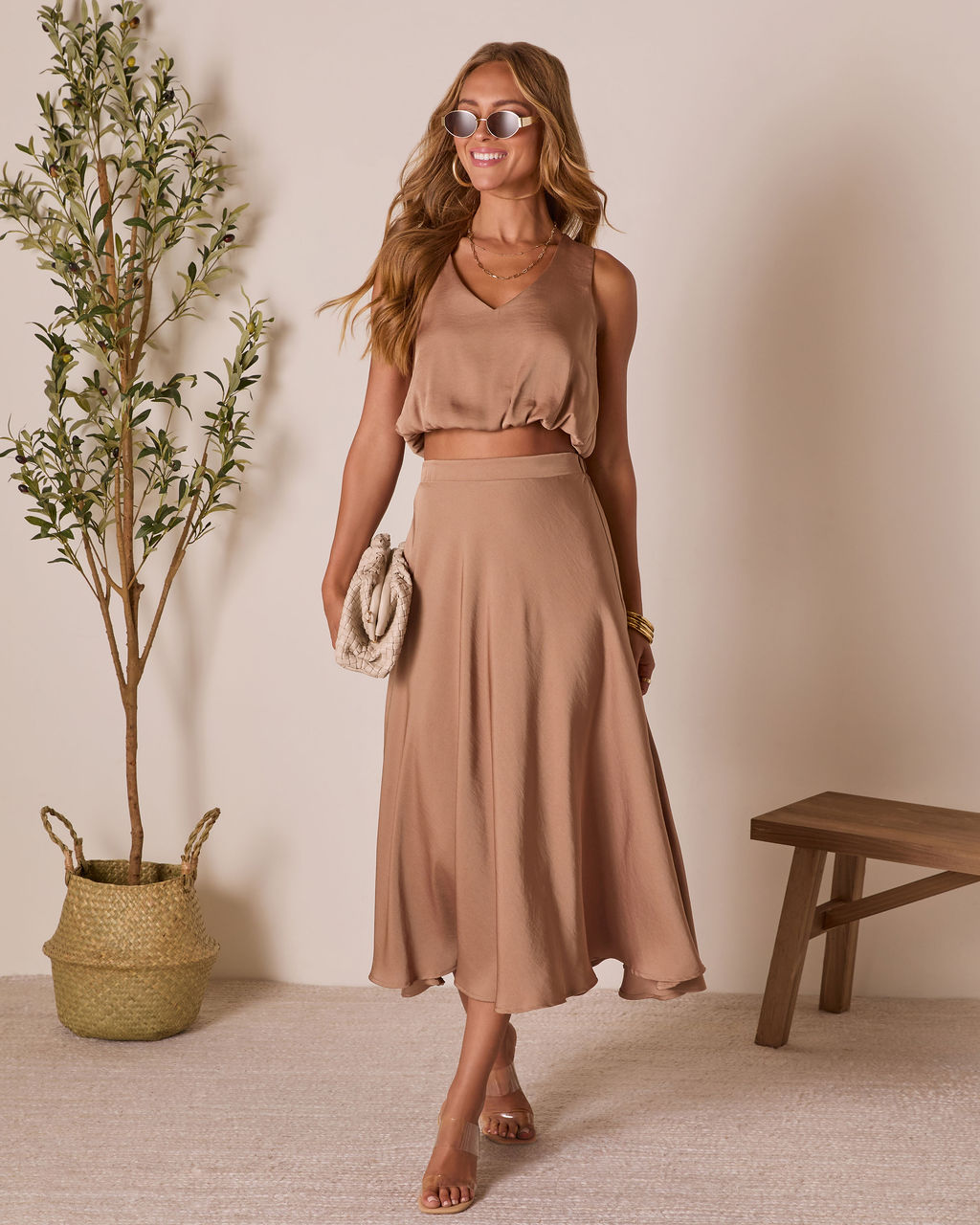 Taylie Midi Skirt-Vogue Logic