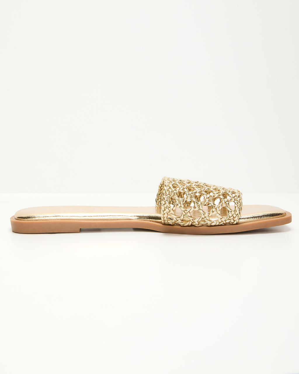 Warren Crochet Flat Sandals-Vogue Logic
