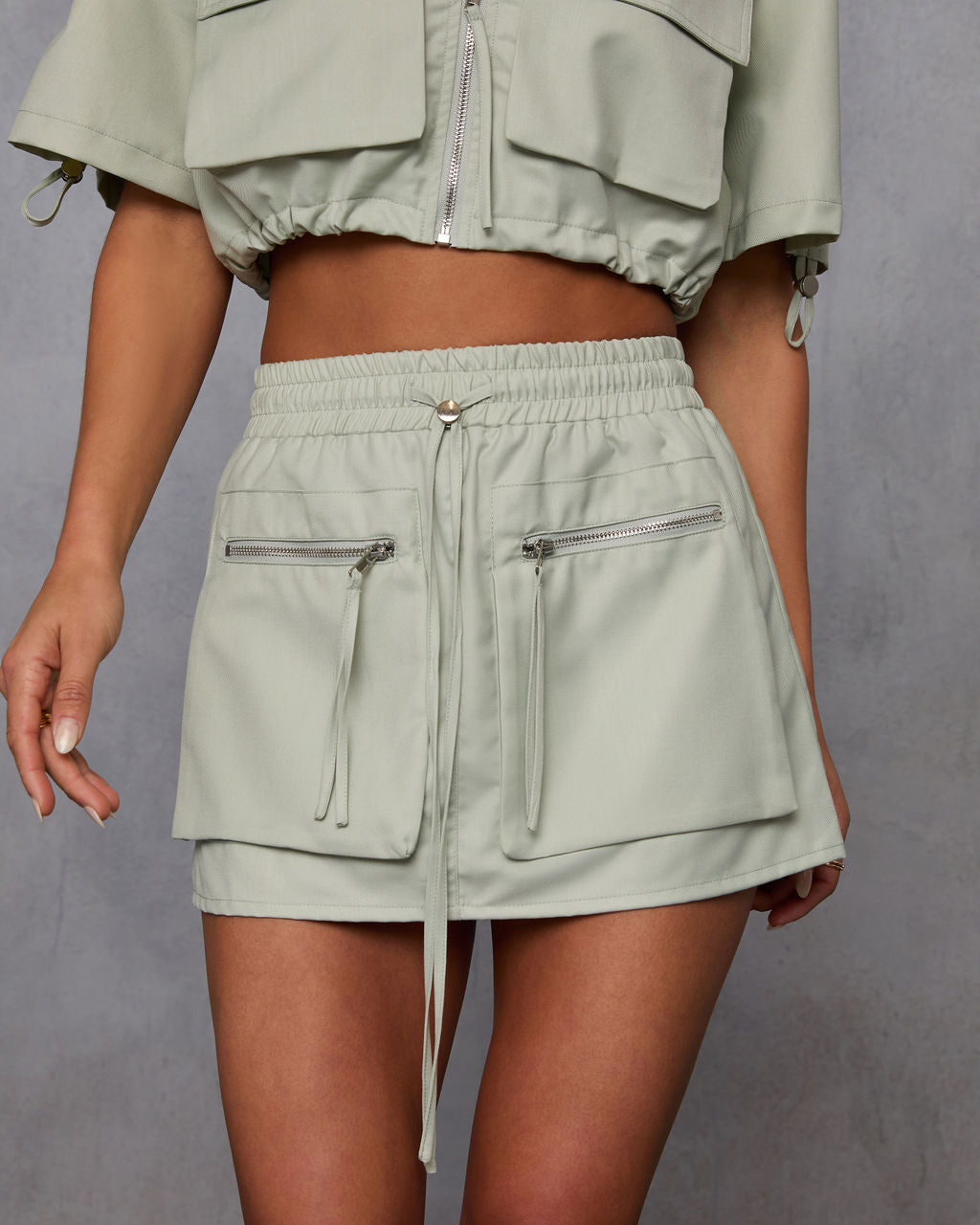 Minimal Muse Cargo Mini Skirt-Vogue Logic