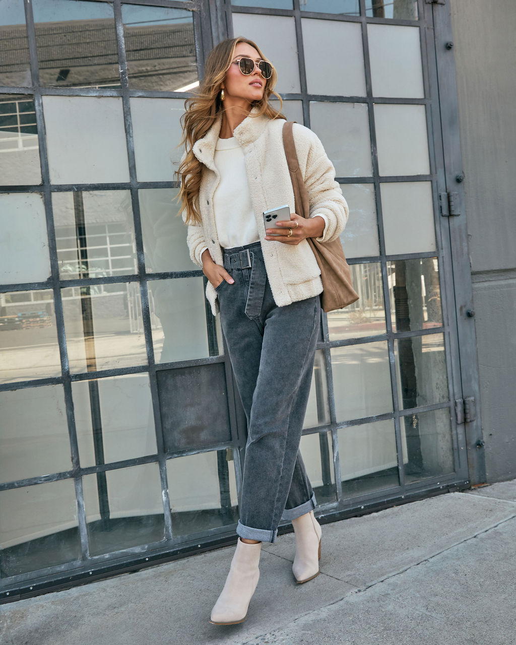 Luciane Sherpa Jacket-Vogue Logic