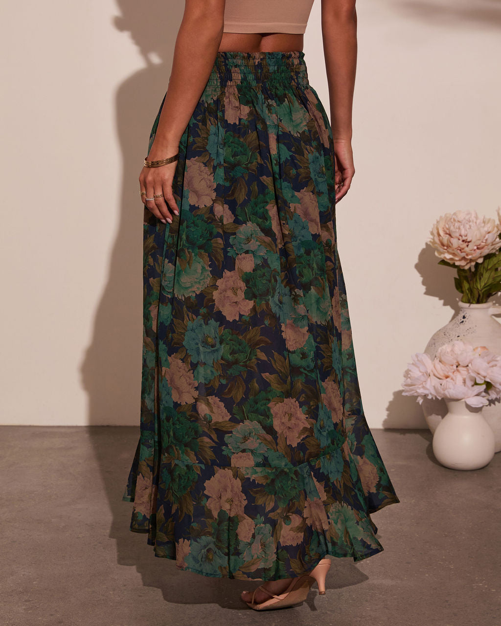 Levvie Front Tie Maxi Skirt-Vogue Logic