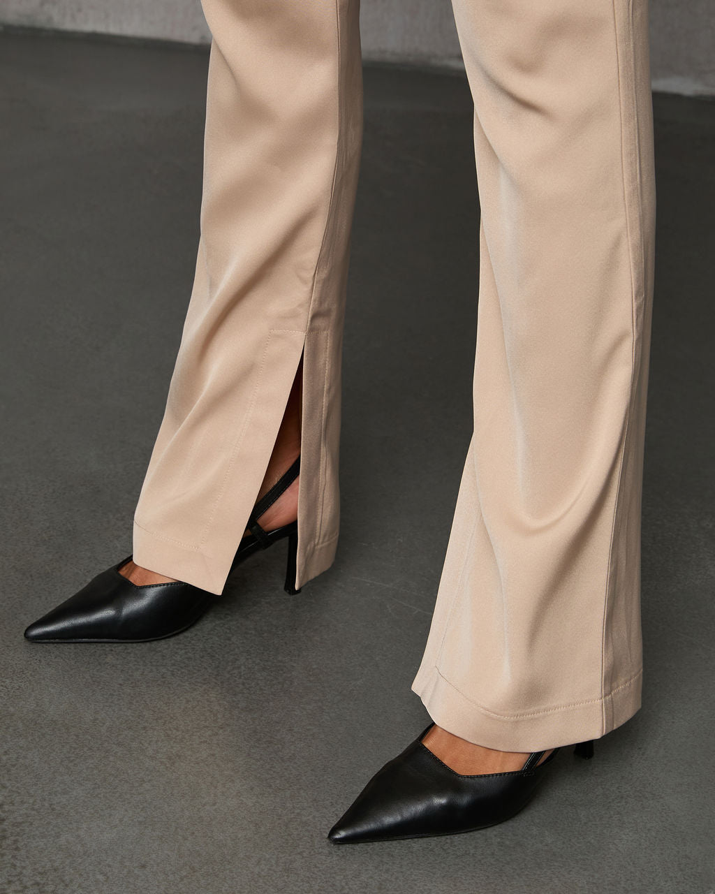 Gone Tomorrow High Rise Satin Pants-Vogue Logic