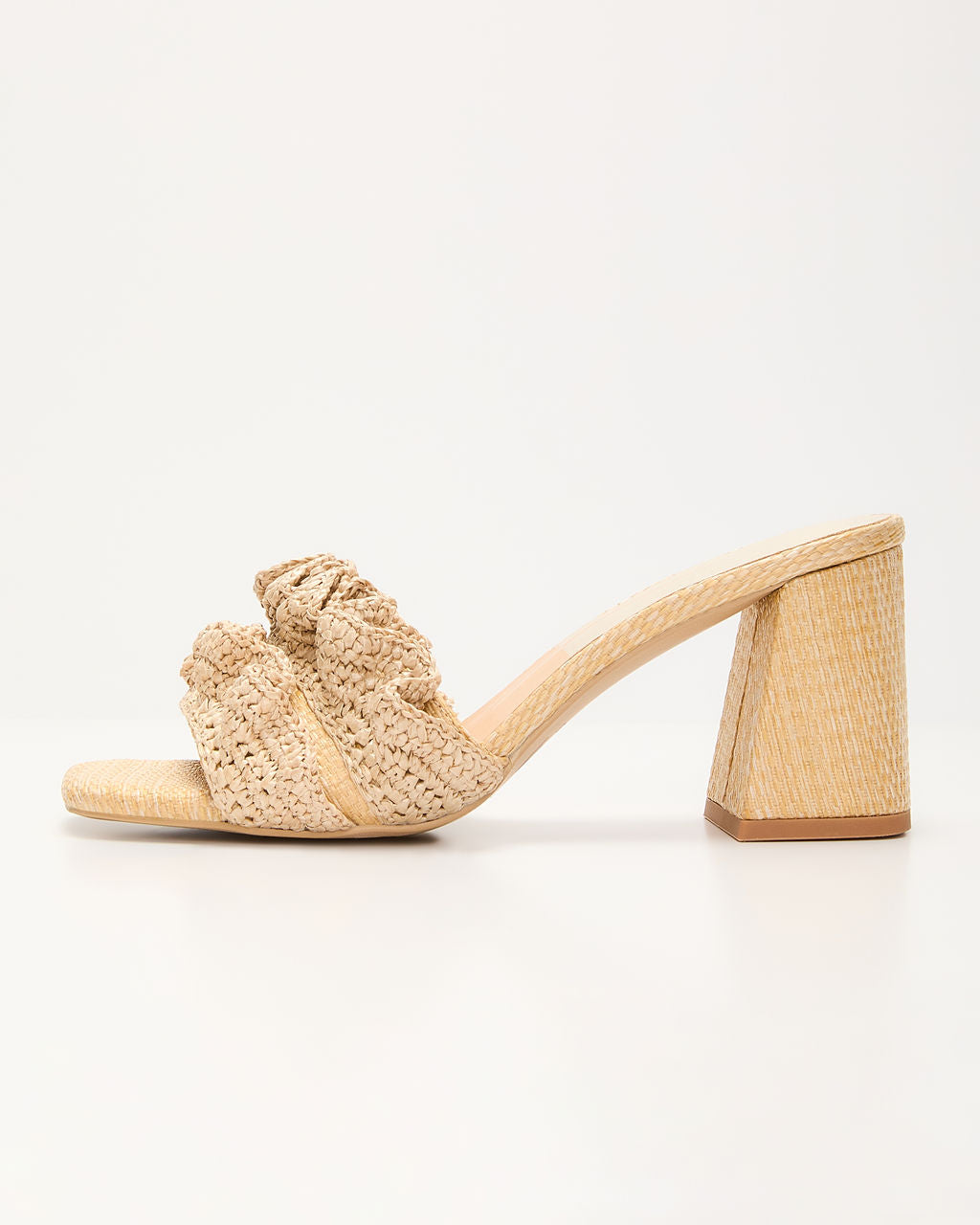 Palm Hour Crochet Gathered Detail Mules-Vogue Logic