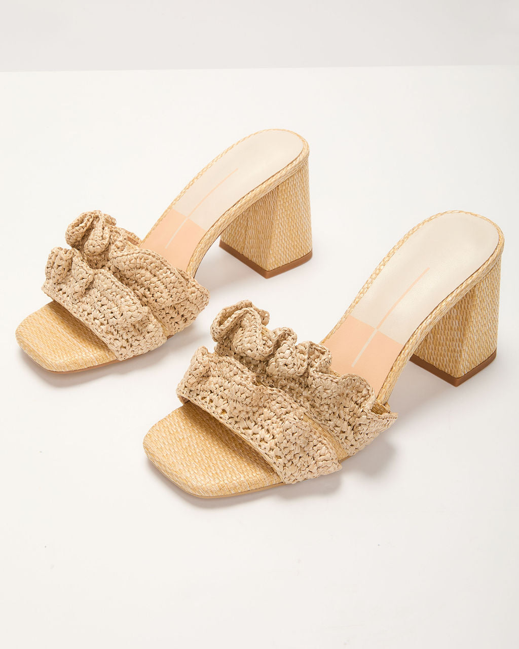 Palm Hour Crochet Gathered Detail Mules-Vogue Logic