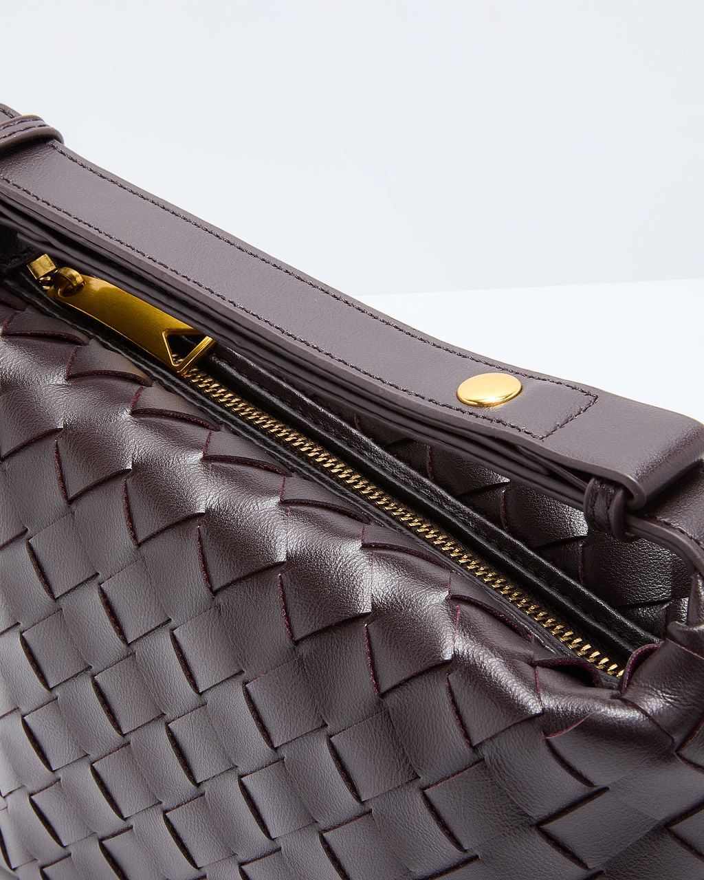 Briarly Woven Leather Top Handle Bag-Vogue Logic