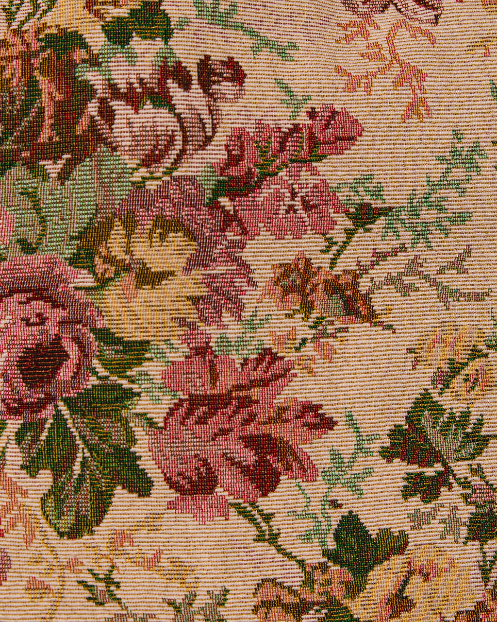 Garden Rose Linen Floral Tapestry Jacket-Vogue Logic