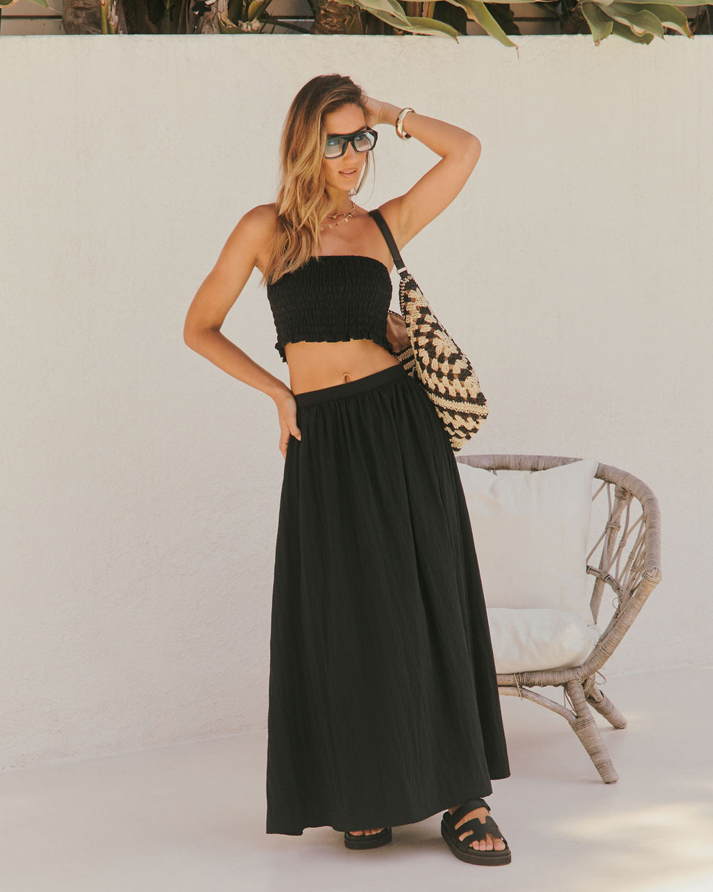 Sunveil Ripstop Maxi Skirt-Vogue Logic