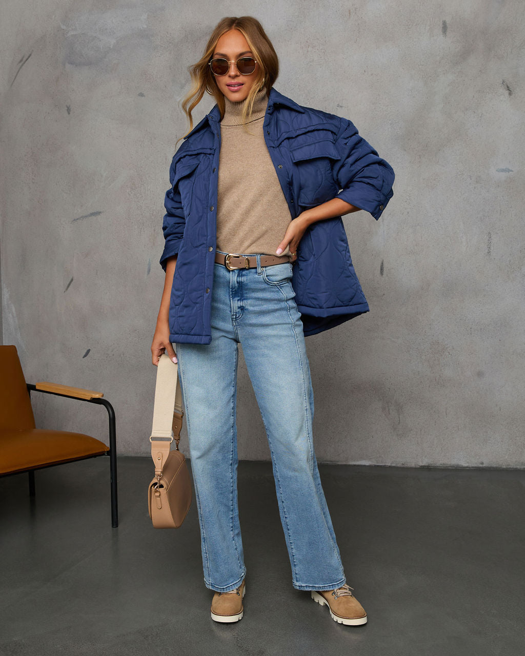 Chilly Morning Lightweight Quilted Jacket-Vogue Logic