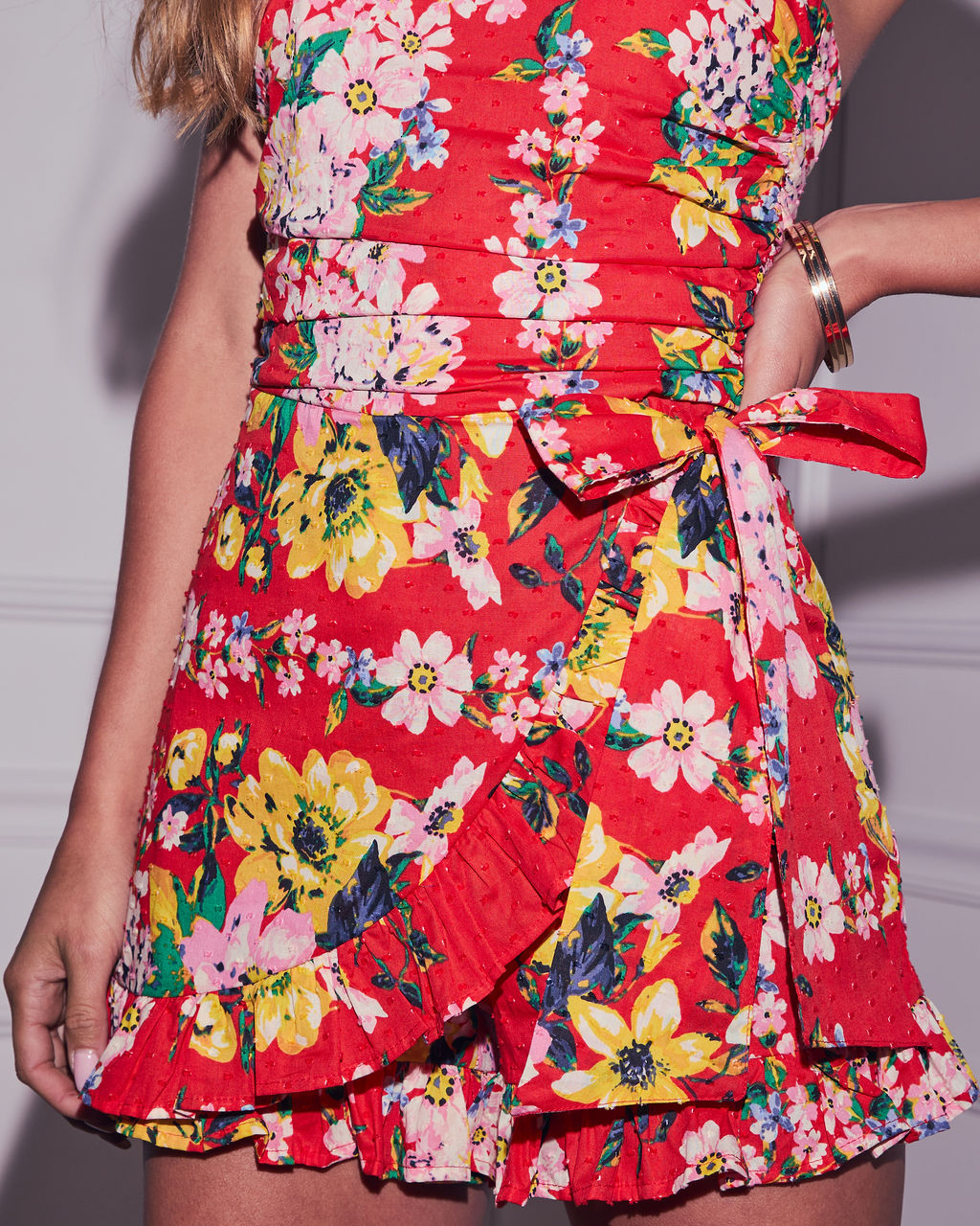 Noemia Waist Tie Romper-Vogue Logic