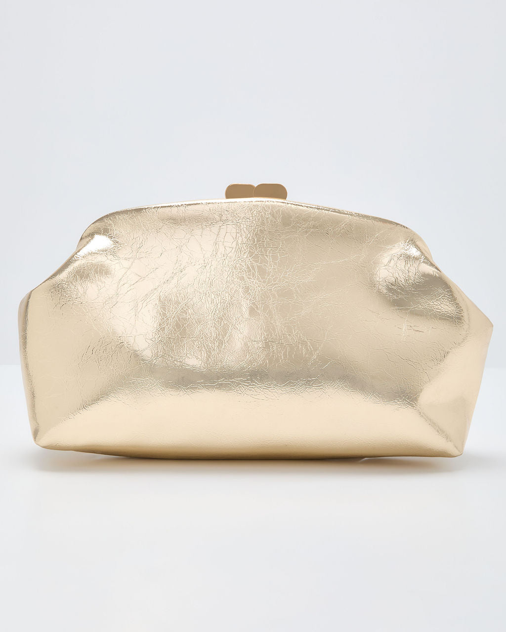 Koriena Metallic Oversized Pouch Clutch-Vogue Logic