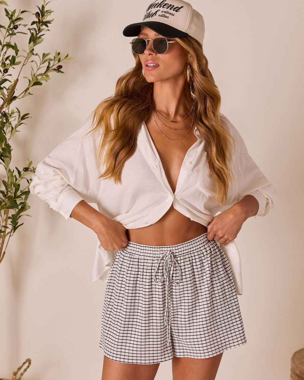 Destiney Waist Tie Shorts-Vogue Logic