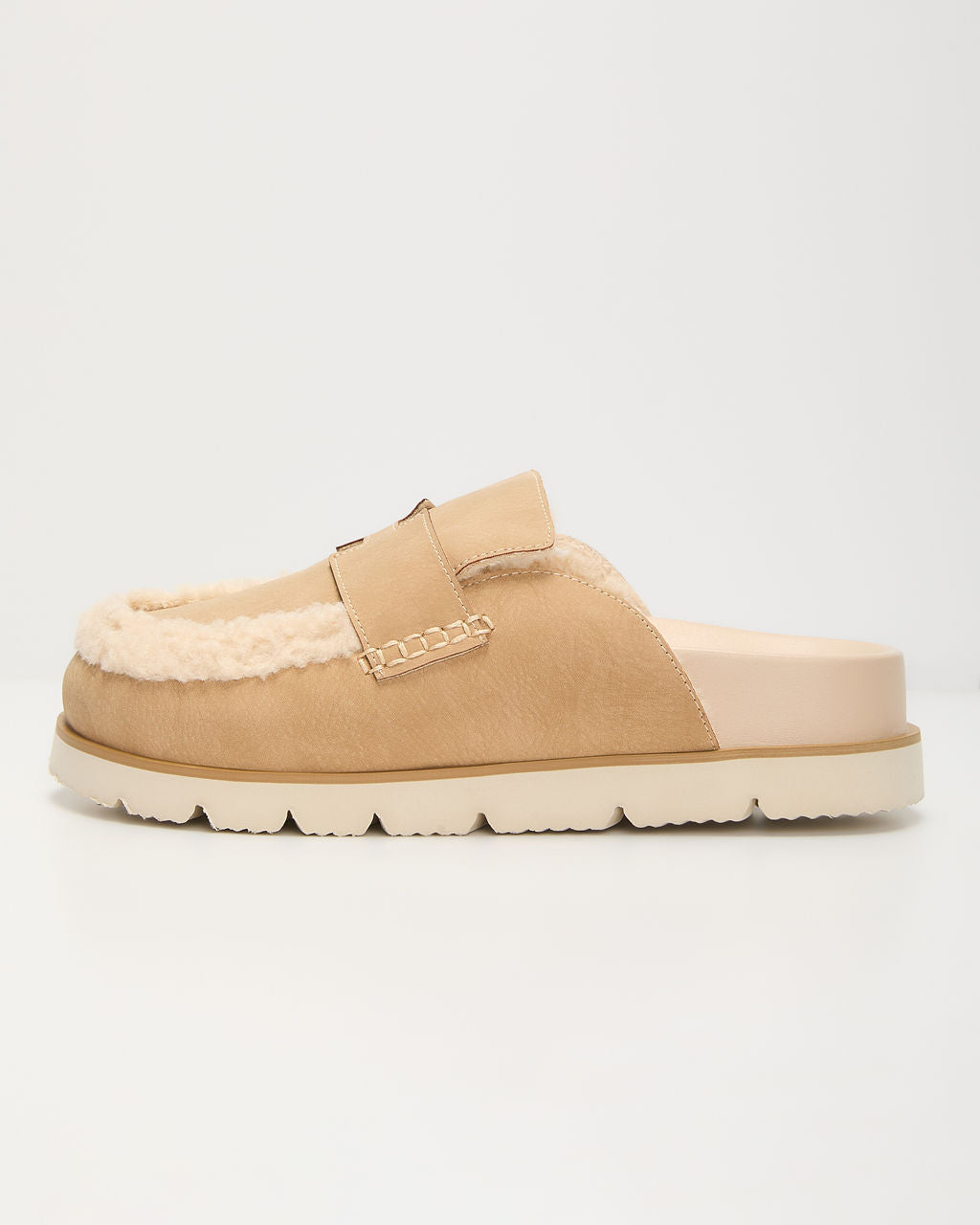 Biba Sherpa Lined Clog Mules-Vogue Logic