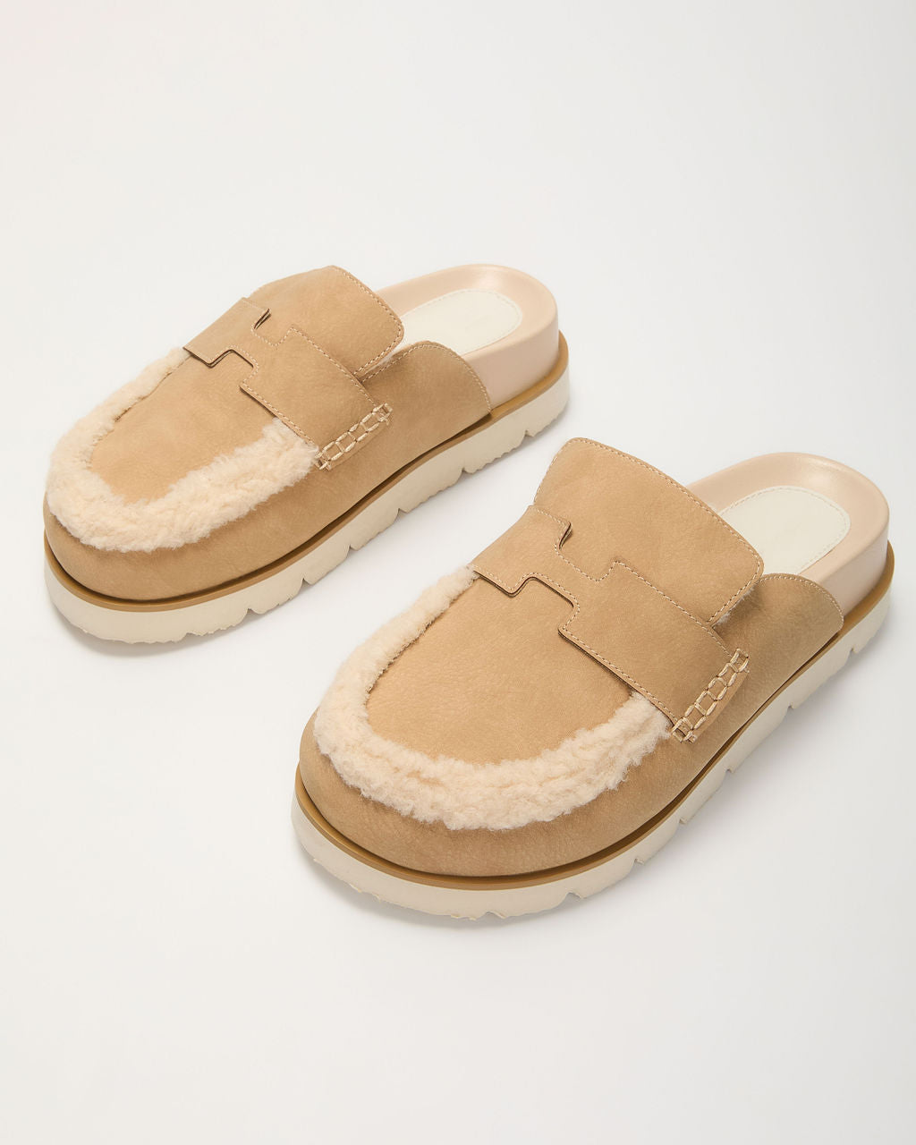 Biba Sherpa Lined Clog Mules-Vogue Logic
