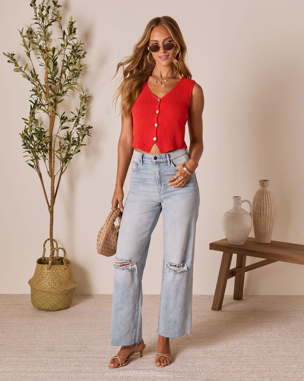 Close to Me Knit Vest Top-Vogue Logic