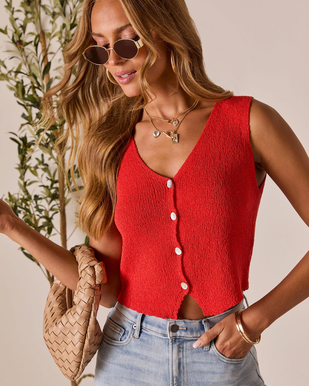 Close to Me Knit Vest Top-Vogue Logic