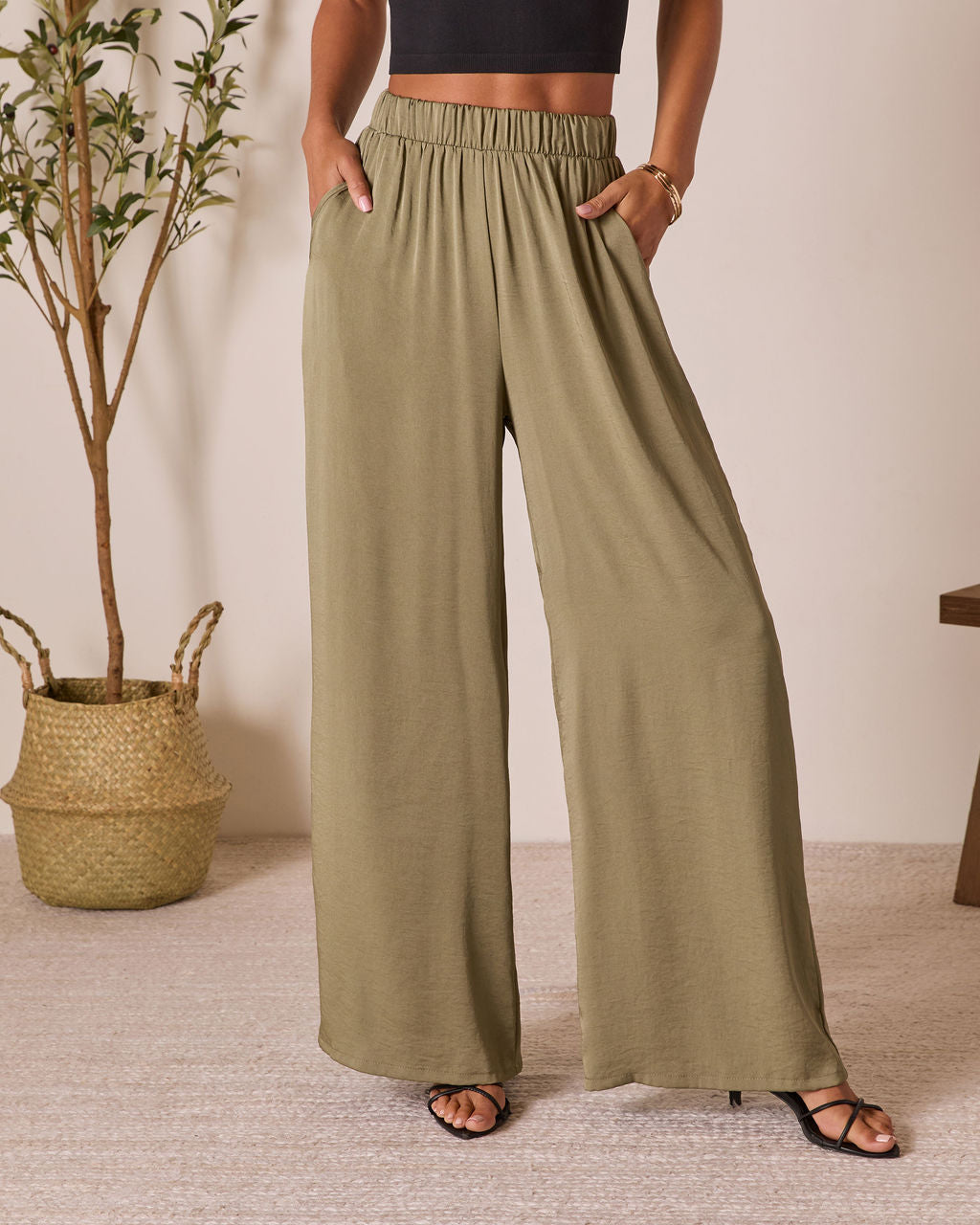Better Days Wide Leg Pants-Vogue Logic