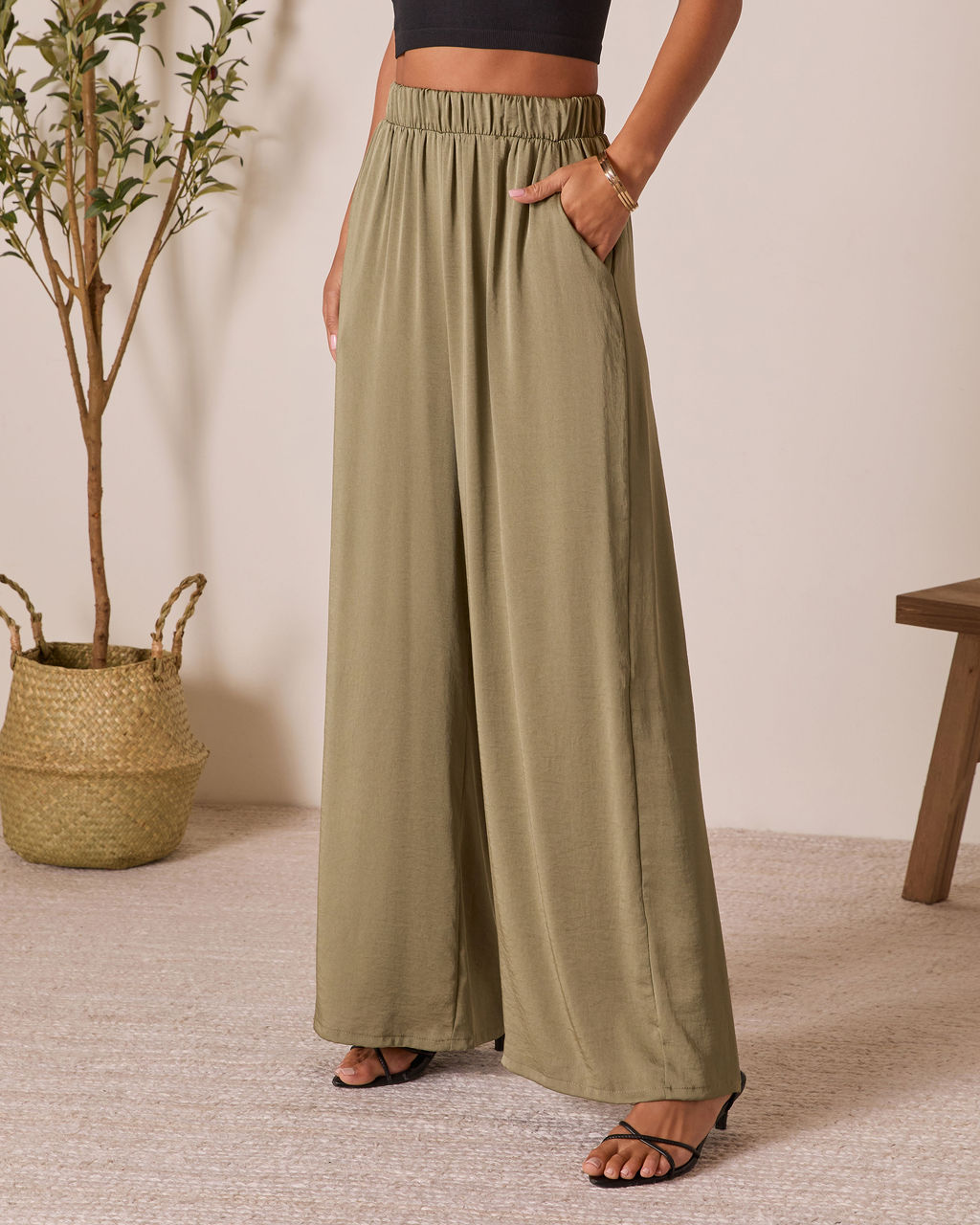 Better Days Wide Leg Pants-Vogue Logic
