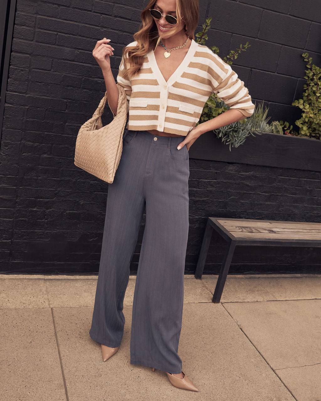 Timeless Drift Elastic Waist Pants-Vogue Logic