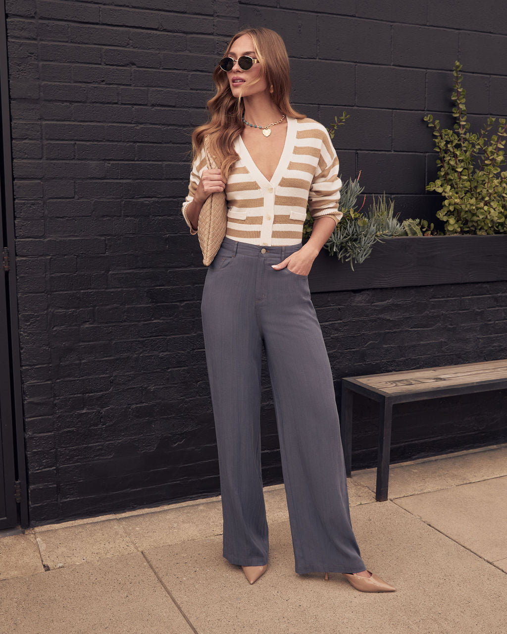 Timeless Drift Elastic Waist Pants-Vogue Logic