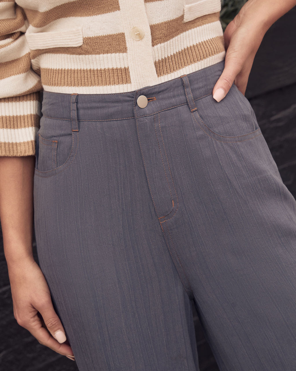 Timeless Drift Elastic Waist Pants-Vogue Logic