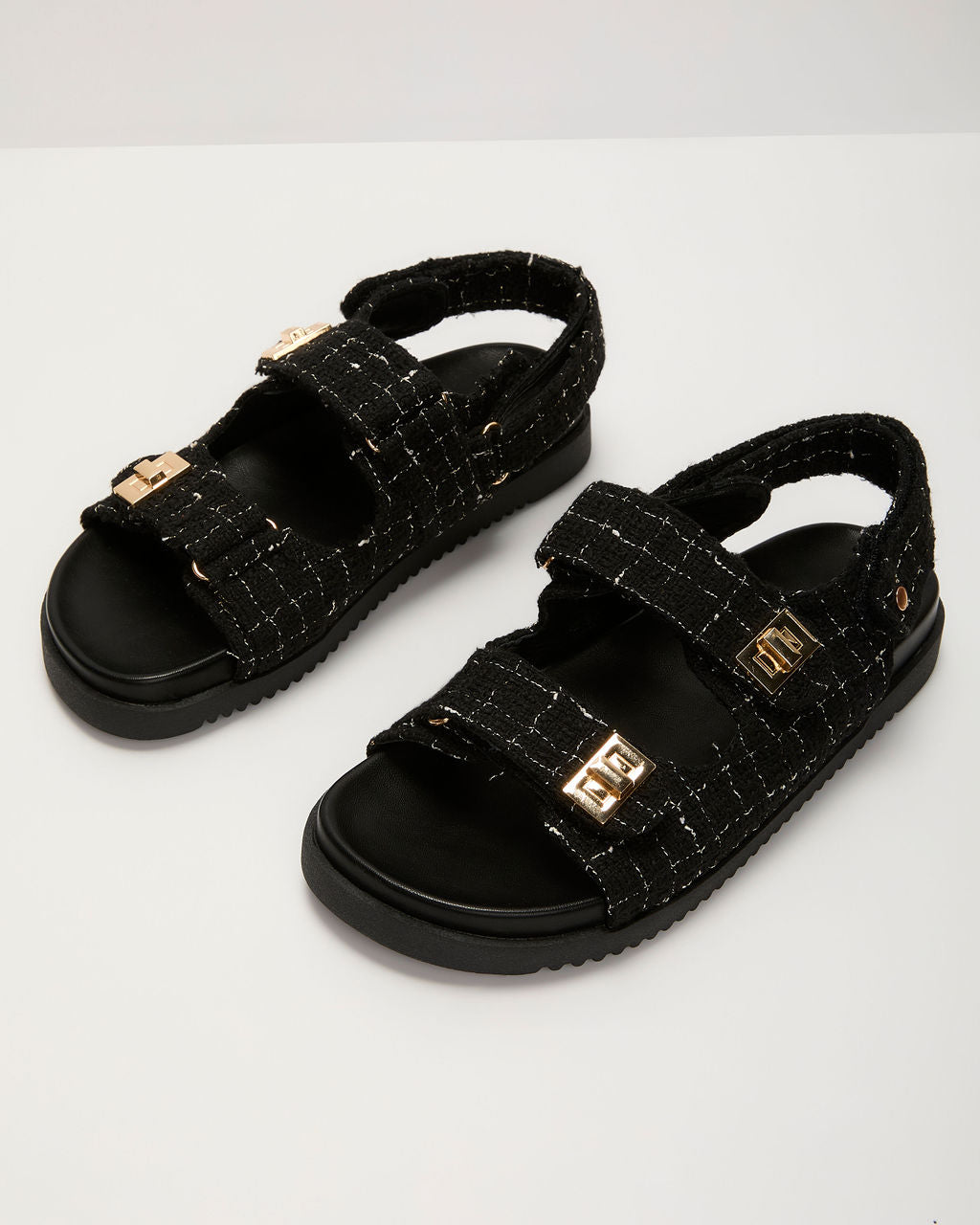 Elloise Tweed Sandal-Vogue Logic