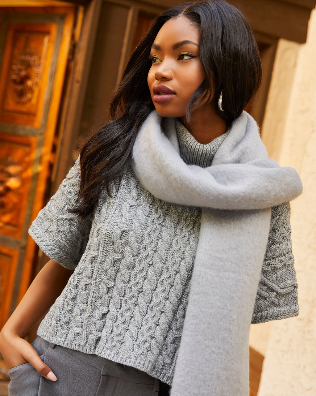 Cuddle Up Large Blanket Scarf-Vogue Logic