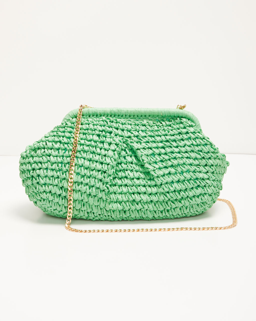 Poolside Straw Pouch Clutch-Vogue Logic