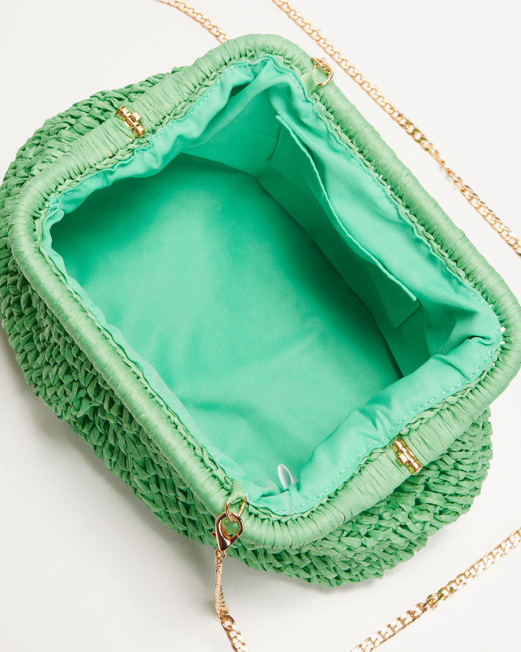 Poolside Straw Pouch Clutch-Vogue Logic