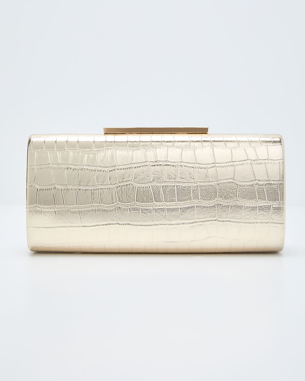 Starlet Hour Metallic Embossed Hard Case Clutch-Vogue Logic