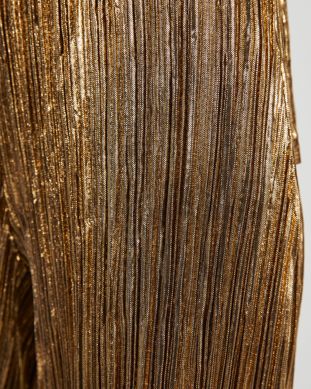 Sinclair Metallic Plisse Trouser Pants-Vogue Logic