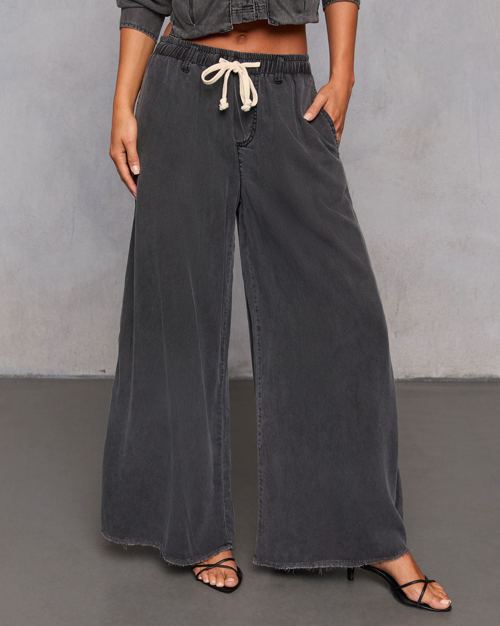 Easy Mode Drawstring Pants-Vogue Logic