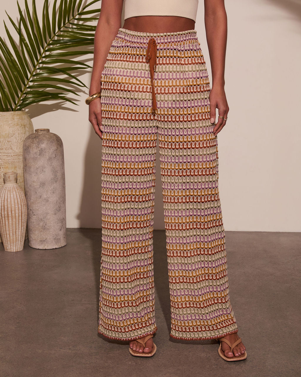 Ginny Abstract Cover Up Pants-Vogue Logic