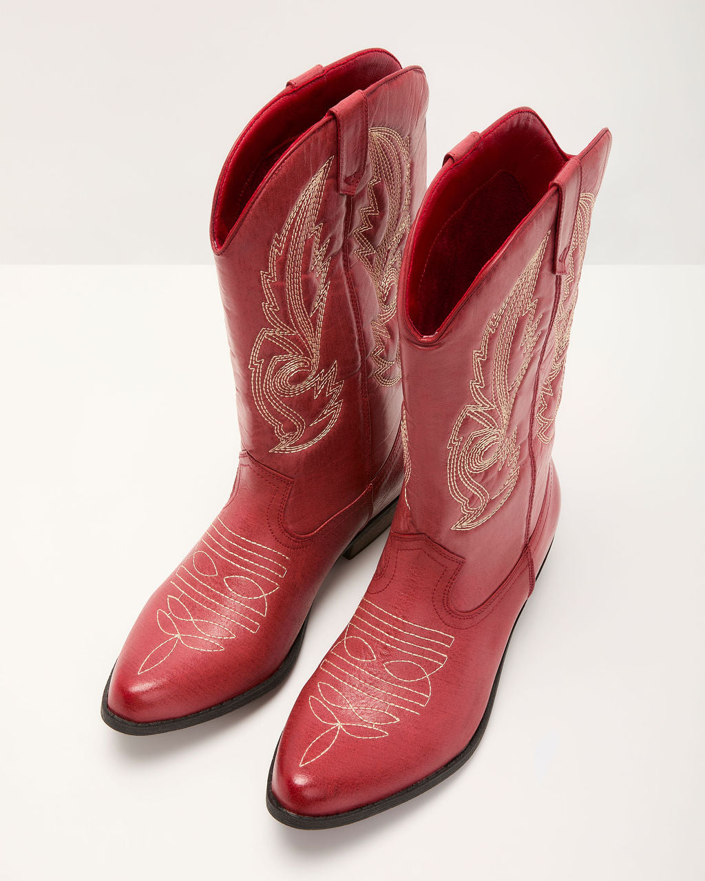 Rolene Embroidered Western Boots-Vogue Logic