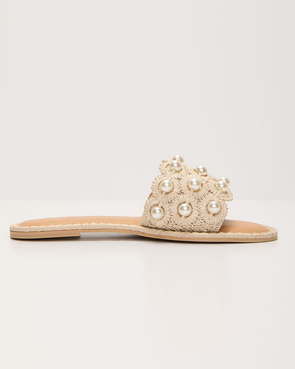 Marlene Pearl Embellished Sandals-Vogue Logic