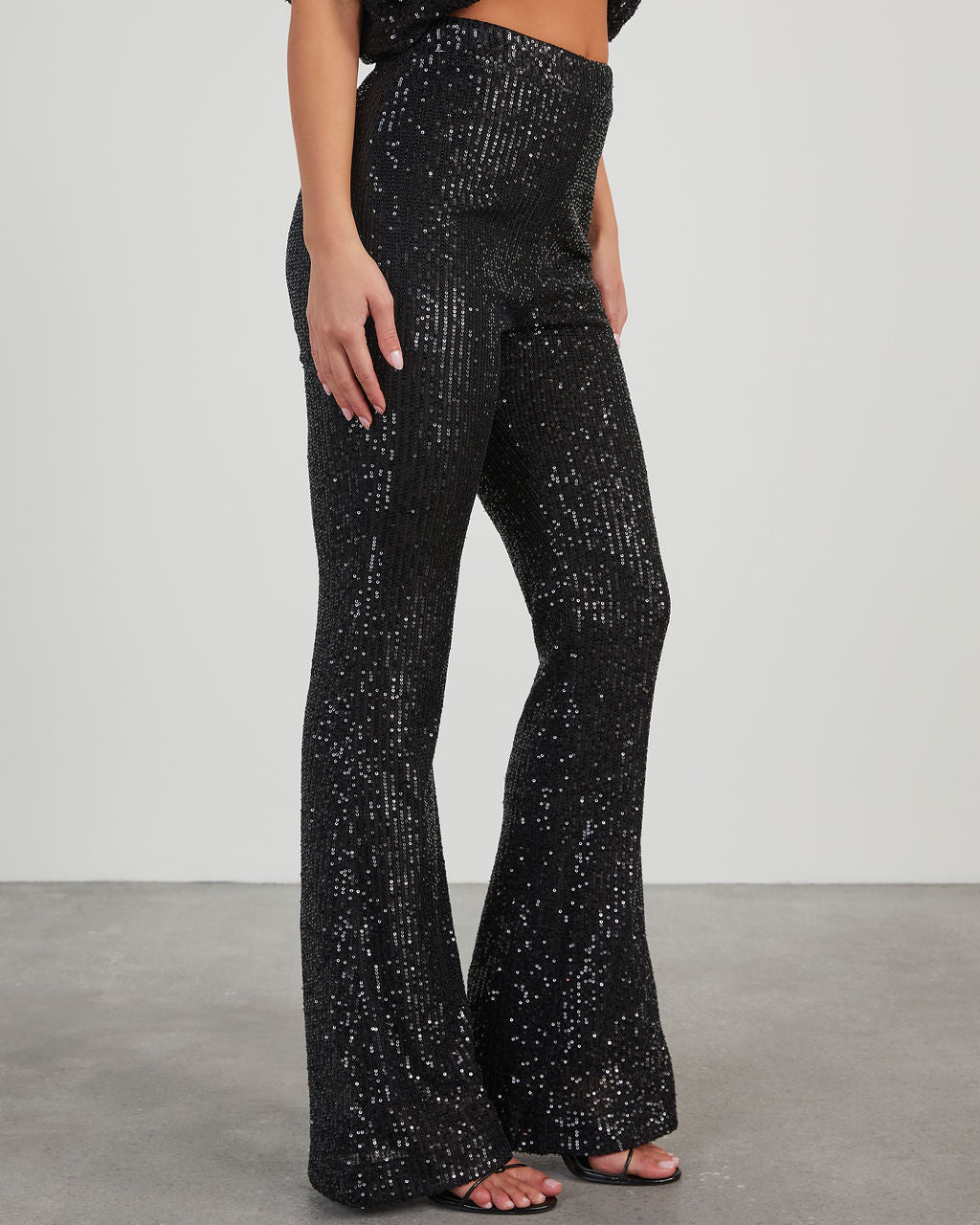 Diva Sequin Flare Pants-Vogue Logic