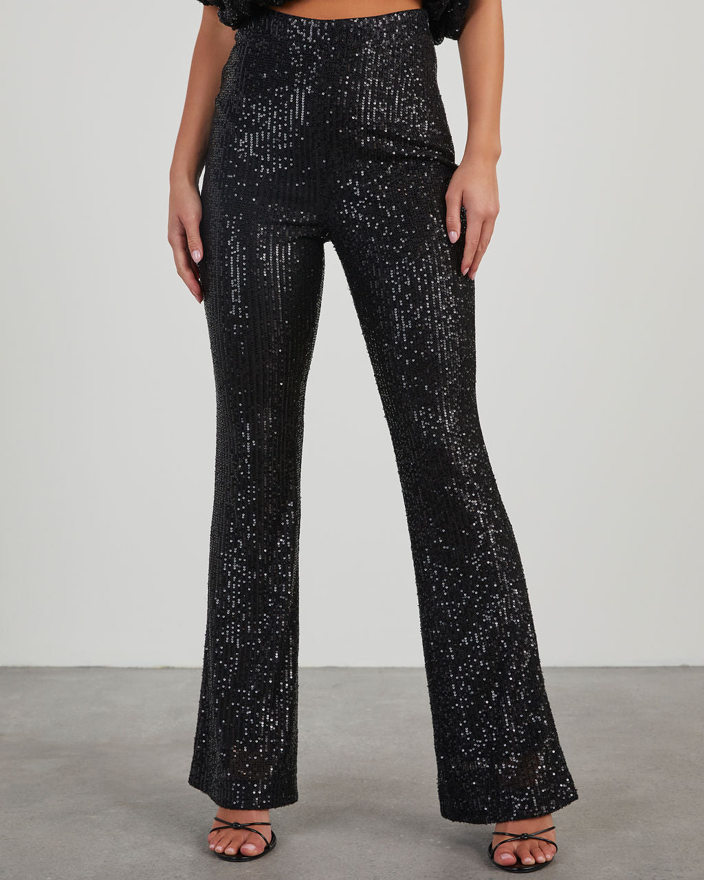 Diva Sequin Flare Pants-Vogue Logic
