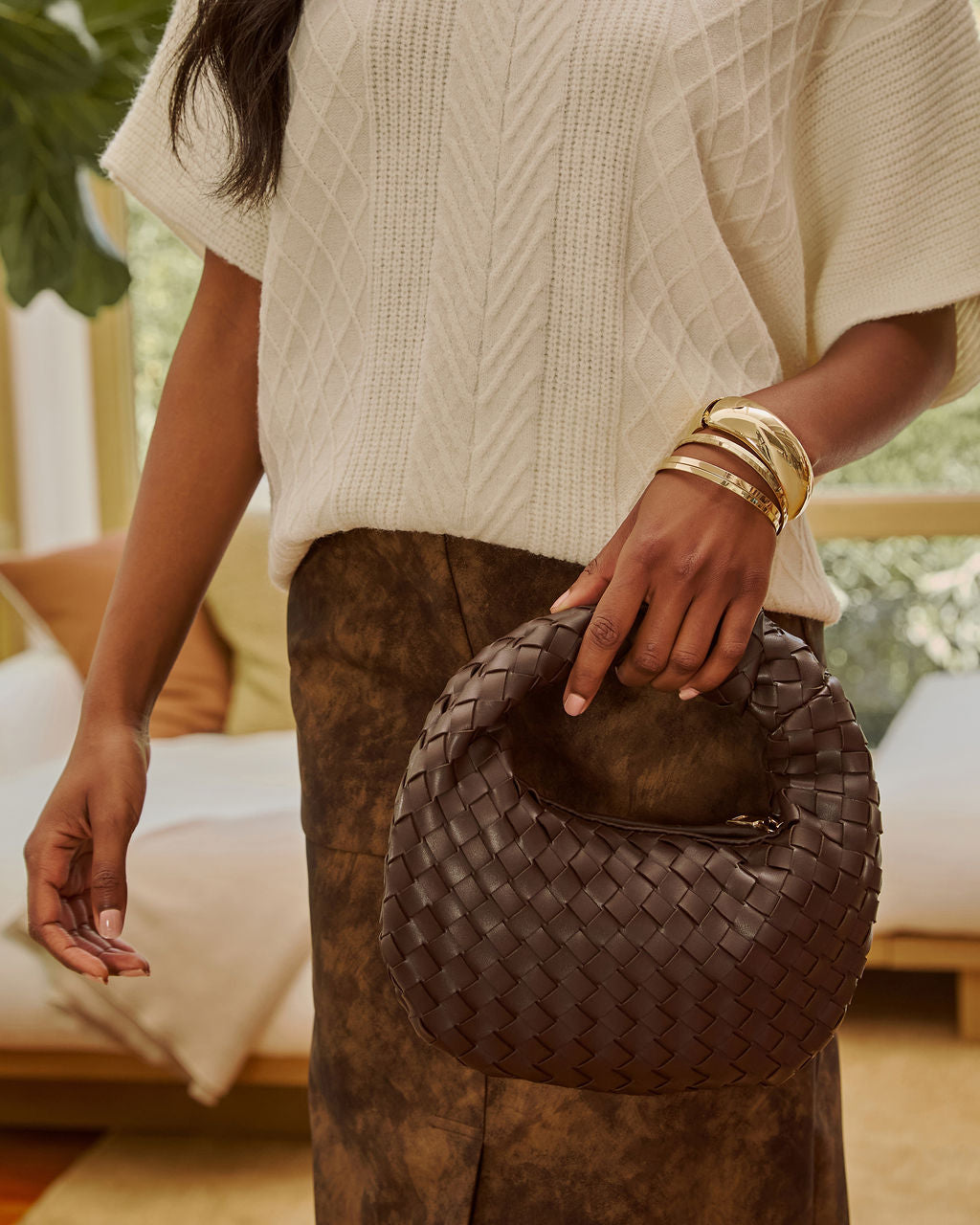 Tierra Woven Knot Handbag-Vogue Logic