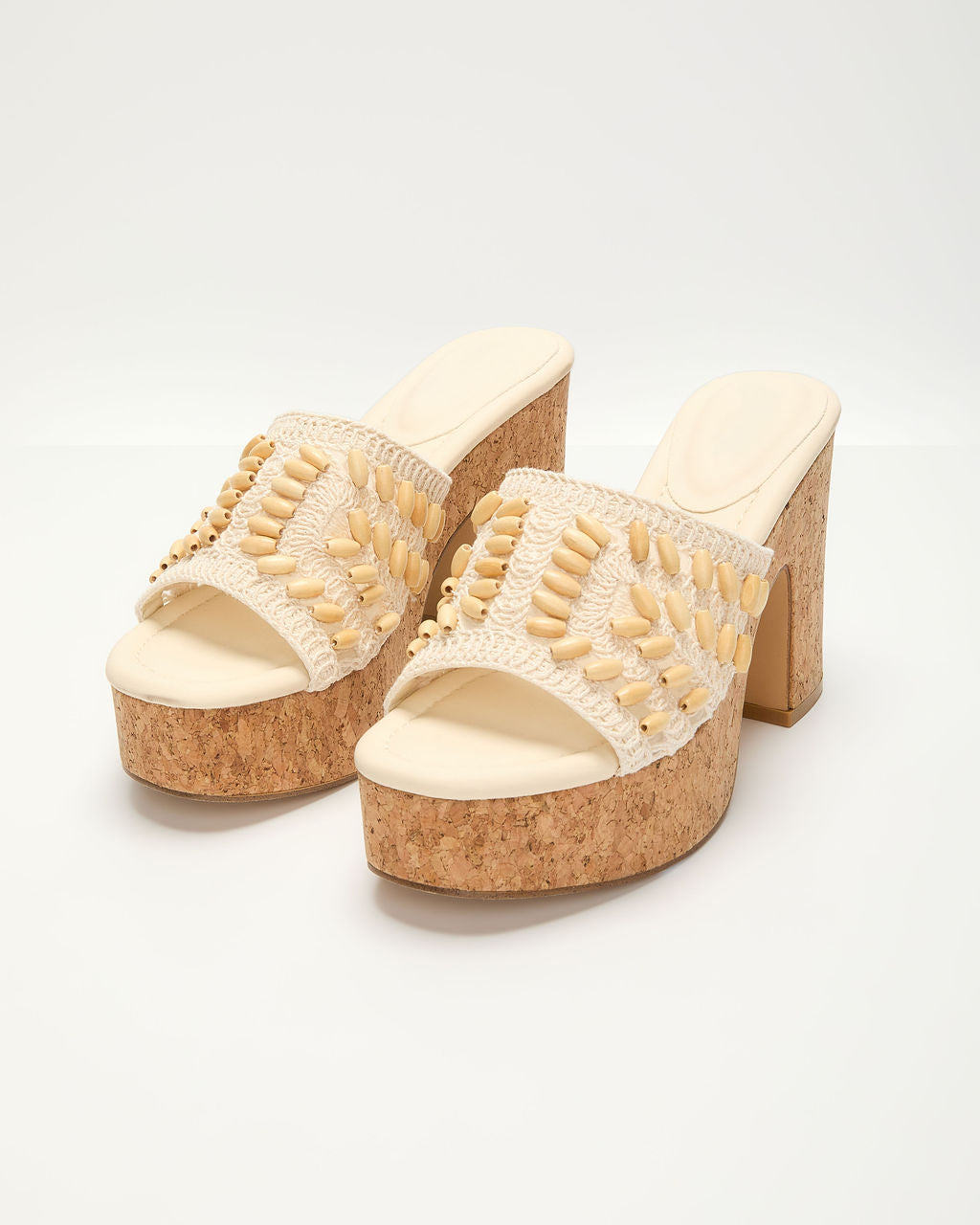 Madisson Shell Crochet Platform Sandal-Vogue Logic